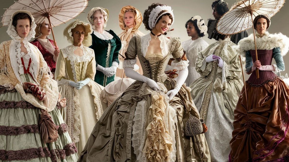 Welches Kleid wurde von Frauen im 19. Jahrhundert getragen
